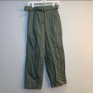 ✨HP✨ J Crew Olive Paperbag Pant